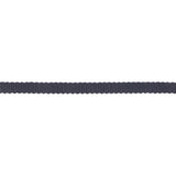 Dark Navy Recycled Polyester Petersham Grosgrain Ribbon - 4mm