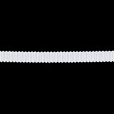 Matte White Recycled Polyester Petersham Grosgrain Ribbon - 6mm