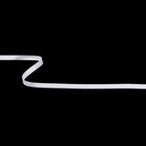 Matte White Recycled Polyester Petersham Grosgrain Ribbon - 6mm