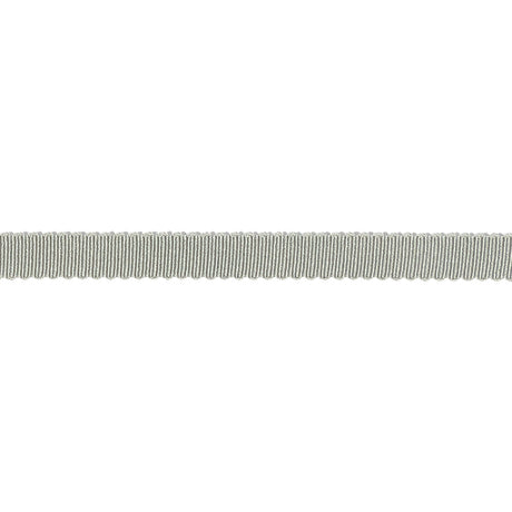 Light Gray Recycled Polyester Petersham Grosgrain Ribbon - 6mm