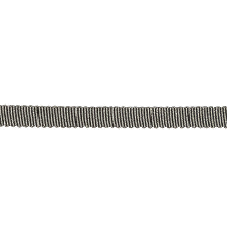 Forged Iron Recycled Polyester Petersham Grosgrain Ribbon - 6mm
