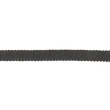 Black Recycled Polyester Petersham Grosgrain Ribbon - 6mm