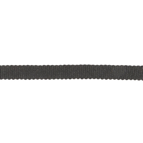 Black Recycled Polyester Petersham Grosgrain Ribbon - 6mm