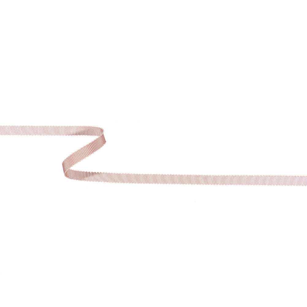 Misty Rose Recycled Polyester Petersham Grosgrain Ribbon - 6mm