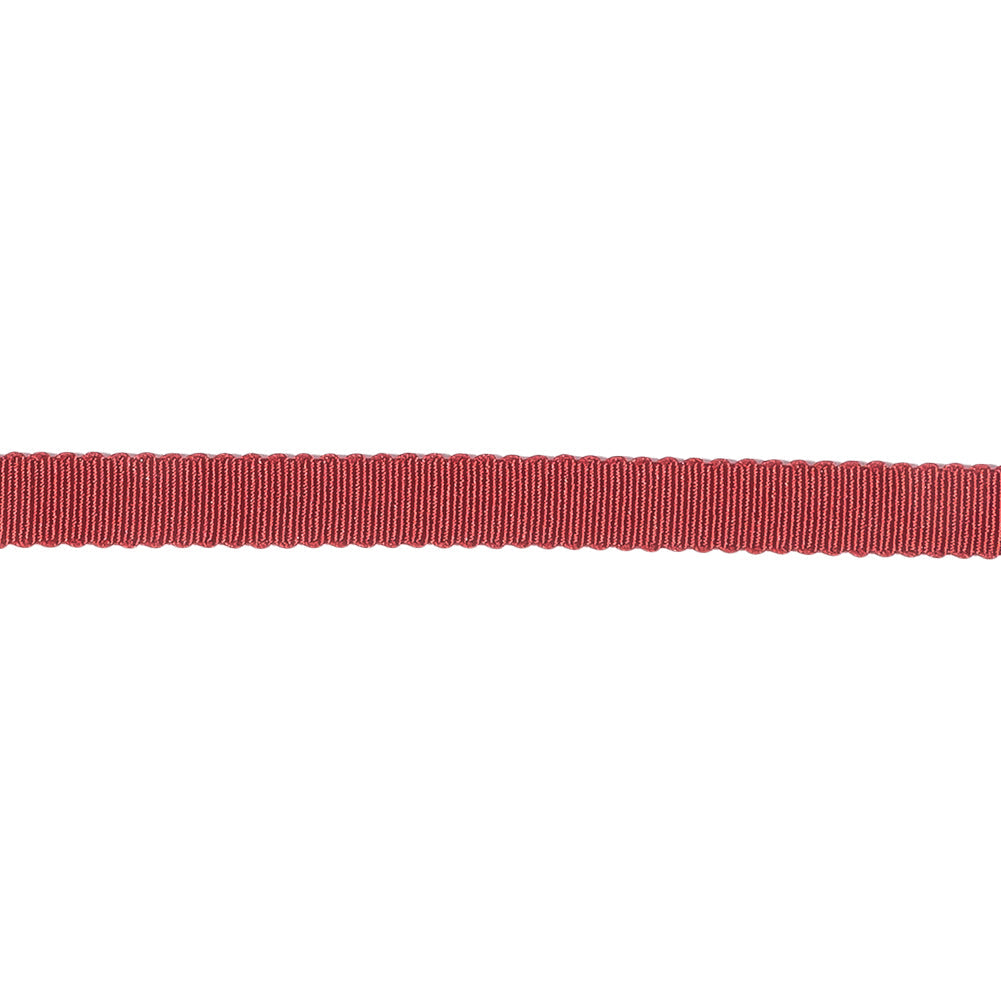 Burgundy Recycled Polyester Petersham Grosgrain Ribbon - 6mm