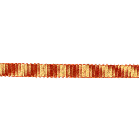 Red Orange Recycled Polyester Petersham Grosgrain Ribbon - 6mm
