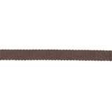 Dark Brown Recycled Polyester Petersham Grosgrain Ribbon - 6mm