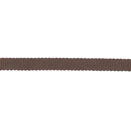 Dark Brown Recycled Polyester Petersham Grosgrain Ribbon - 6mm