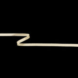 Almond Milk Recycled Polyester Petersham Grosgrain Ribbon - 6mm