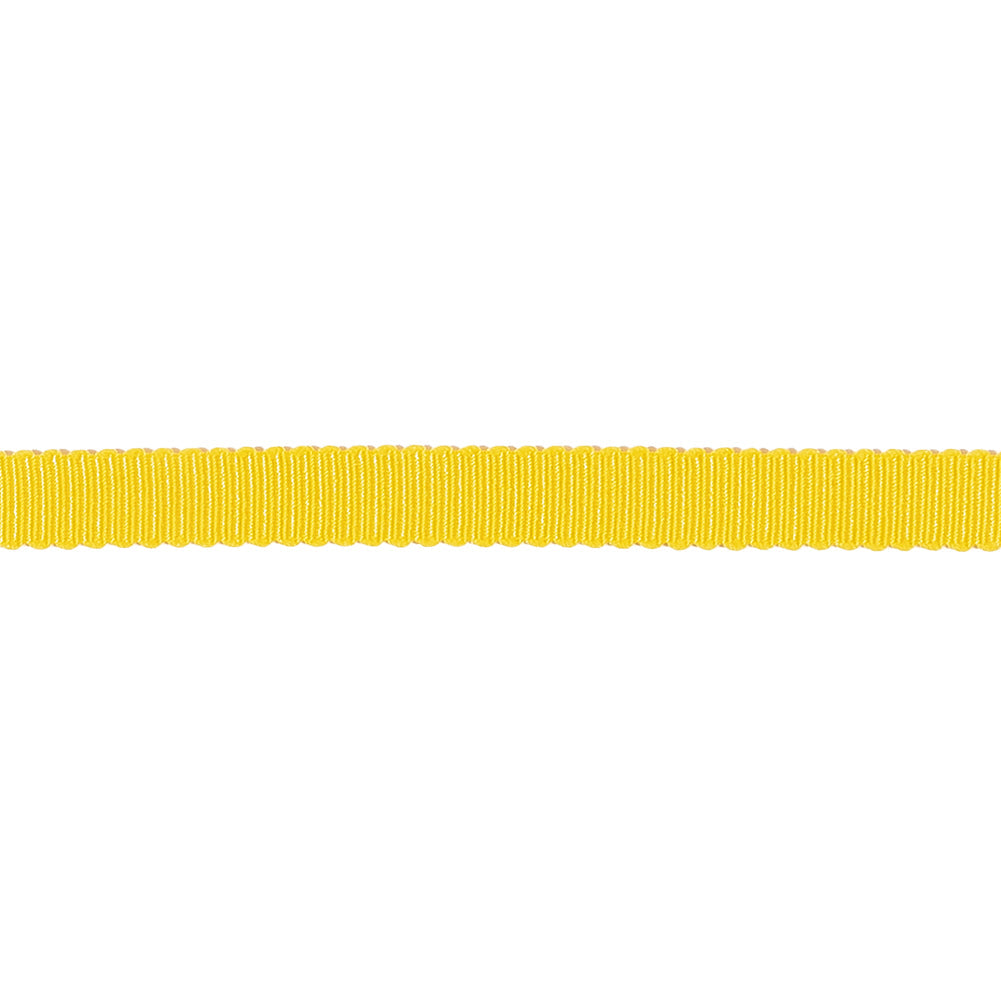 Yellow Recycled Polyester Petersham Grosgrain Ribbon - 6mm