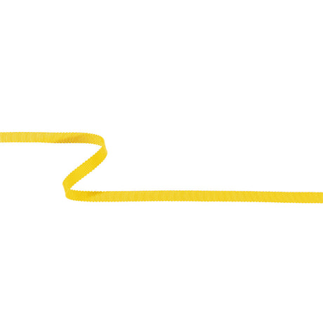 Yellow Recycled Polyester Petersham Grosgrain Ribbon - 6mm