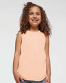 LAT® Girls' Relaxed Fine Jersey Crewneck Sleeve less Tank - 2692