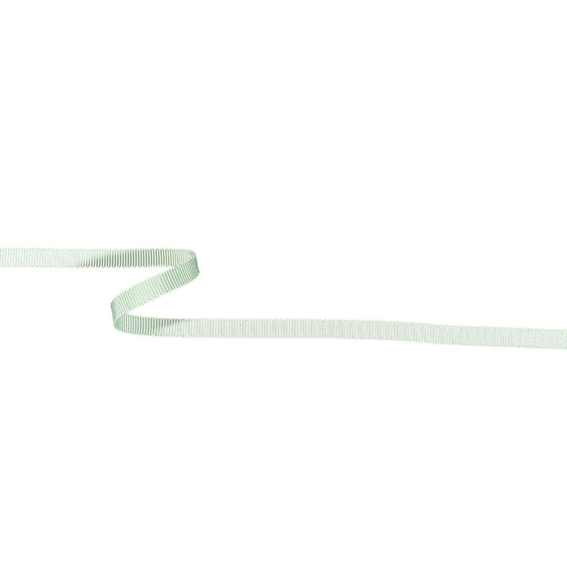 Spearmint Recycled Polyester Petersham Grosgrain Ribbon - 6mm