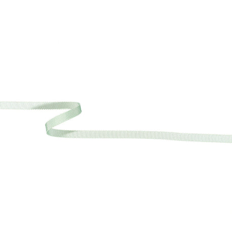 Spearmint Recycled Polyester Petersham Grosgrain Ribbon - 6mm
