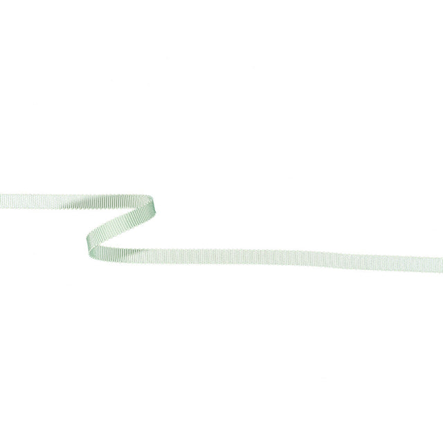 Spearmint Recycled Polyester Petersham Grosgrain Ribbon - 6mm