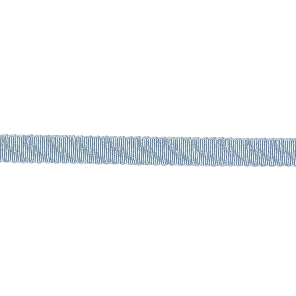 Dusty Blue Recycled Polyester Petersham Grosgrain Ribbon - 6mm