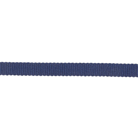 Navy Recycled Polyester Petersham Grosgrain Ribbon - 6mm