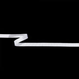 Matte White Recycled Polyester Petersham Grosgrain Ribbon - 9mm