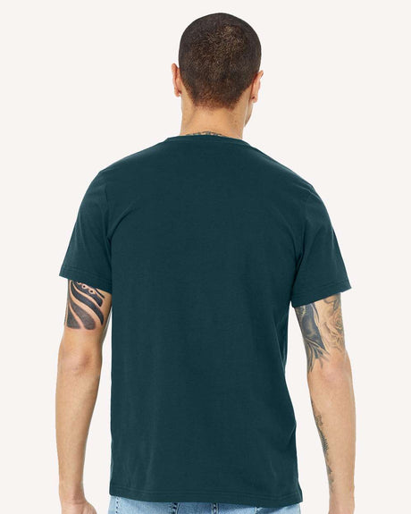 Image 1: Bella Canvas Men's Premium Jersey Crewneck TeeImage 2: Soft premium jersey men's t-shirtImage 3: Classic crewneck shirt by Bella CanvasImage 4: Blank men's tee for custom printingImage 5: Lightweight casual cotton apparelImage 6: Comfortable everyday men's shirt