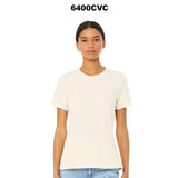 BELLA + CANVAS® Women’s Relaxed Fit Short Sleeve Heather CVC Tee