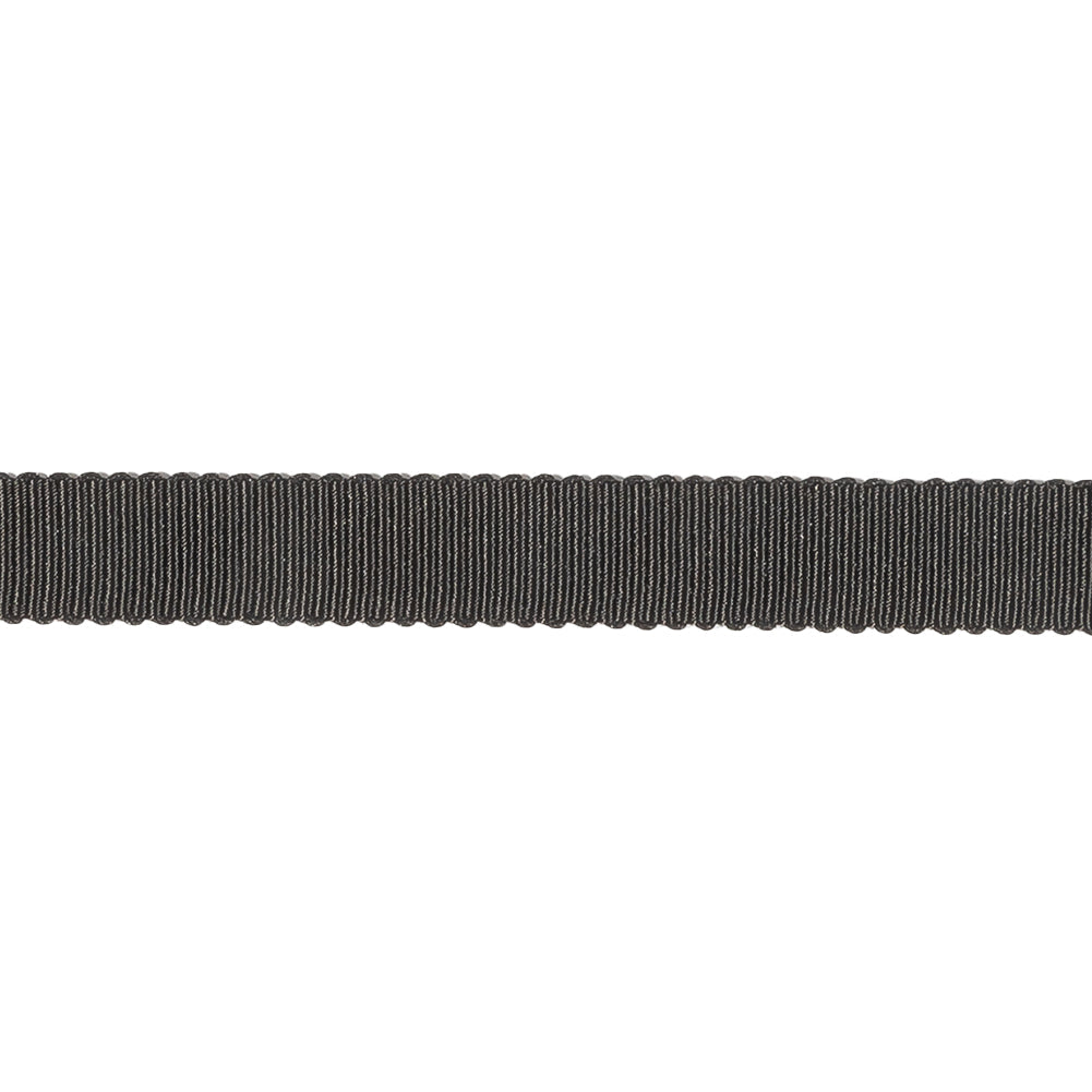 Black Recycled Polyester Petersham Grosgrain Ribbon - 9mm
