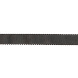 Black Recycled Polyester Petersham Grosgrain Ribbon - 9mm