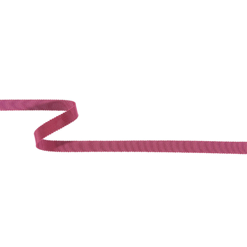 Dark Pink Recycled Polyester Petersham Grosgrain Ribbon - 9mm
