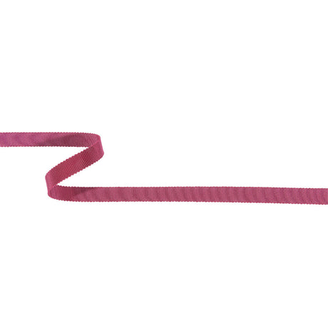 Dark Pink Recycled Polyester Petersham Grosgrain Ribbon - 9mm