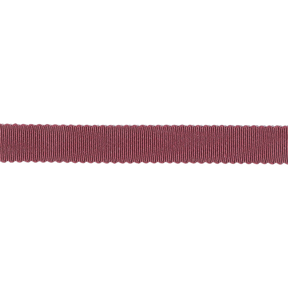 Dark Raspberry Recycled Polyester Petersham Grosgrain Ribbon - 9mm