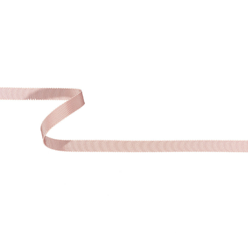 Misty Rose Recycled Polyester Petersham Grosgrain Ribbon - 9mm
