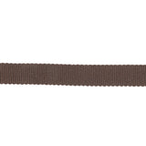 Dark Brown Recycled Polyester Petersham Grosgrain Ribbon - 9mm