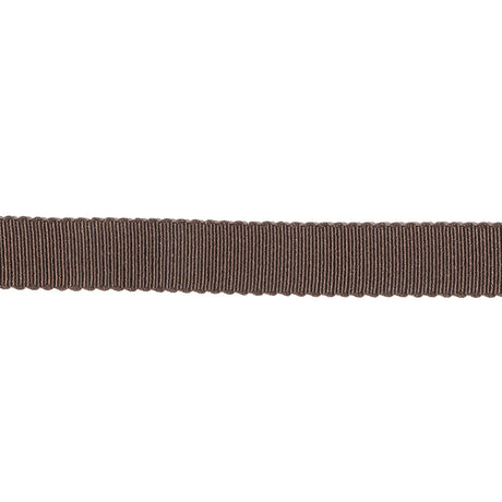 Dark Brown Recycled Polyester Petersham Grosgrain Ribbon - 9mm