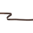 Dark Brown Recycled Polyester Petersham Grosgrain Ribbon - 9mm