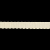 Almond Milk Recycled Polyester Petersham Grosgrain Ribbon - 9mm
