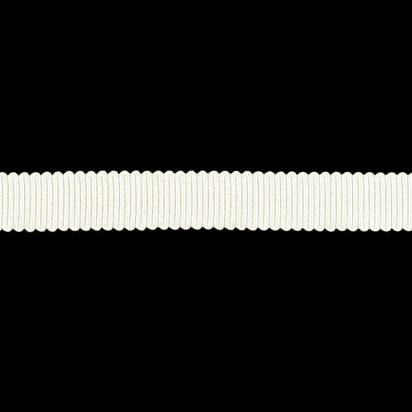 Cannoli Cream Recycled Polyester Petersham Grosgrain Ribbon - 9mm