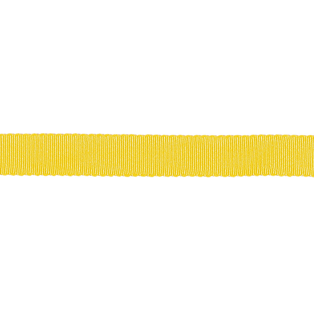Yellow Recycled Polyester Petersham Grosgrain Ribbon - 9mm