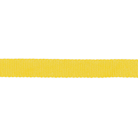 Yellow Recycled Polyester Petersham Grosgrain Ribbon - 9mm