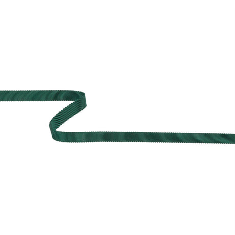 Emerald Recycled Polyester Petersham Grosgrain Ribbon - 9mm