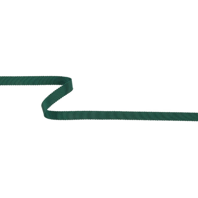 Emerald Recycled Polyester Petersham Grosgrain Ribbon - 9mm