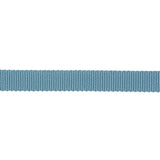 Dusty Blue Recycled Polyester Petersham Grosgrain Ribbon - 9mm