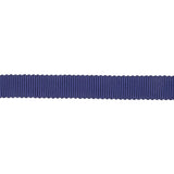 Navy Recycled Polyester Petersham Grosgrain Ribbon - 9mm