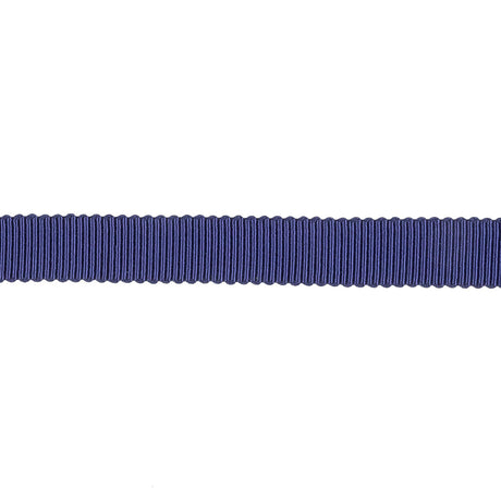 Navy Recycled Polyester Petersham Grosgrain Ribbon - 9mm
