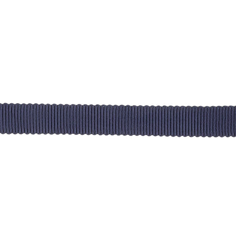 Dark Navy Recycled Polyester Petersham Grosgrain Ribbon - 9mm