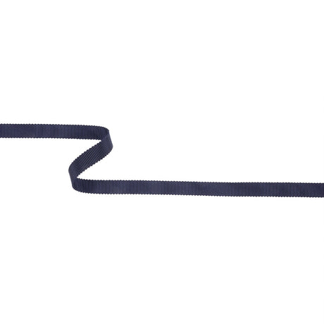 Dark Navy Recycled Polyester Petersham Grosgrain Ribbon - 9mm