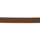 Brown Recycled Polyester Petersham Grosgrain Ribbon - 9mm