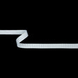 Matte White Recycled Polyester Petersham Grosgrain Ribbon - 12mm