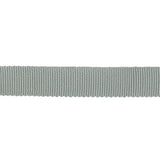 Light Gray Recycled Polyester Petersham Grosgrain Ribbon - 12mm