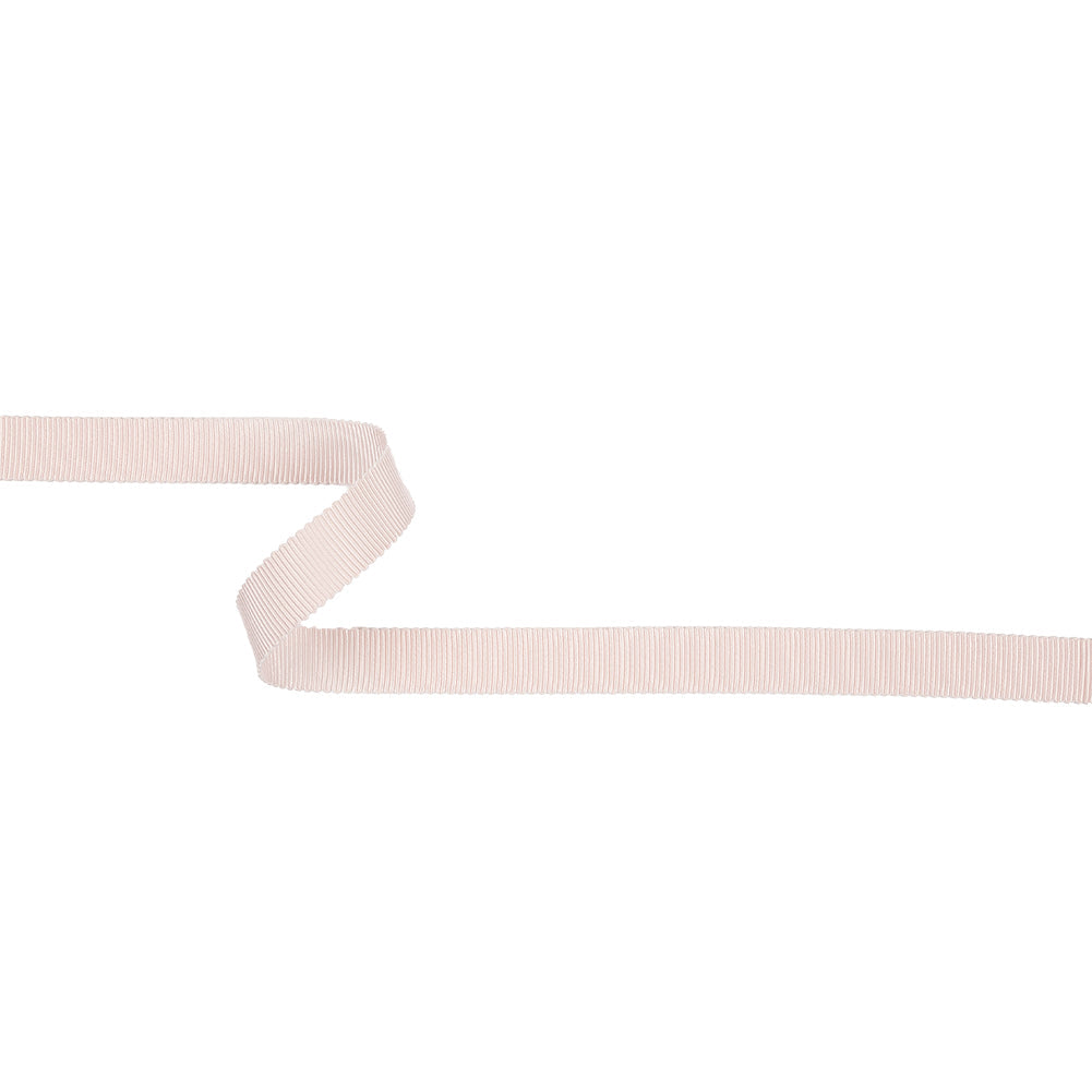 Primrose Pink Recycled Polyester Petersham Grosgrain Ribbon - 12mm