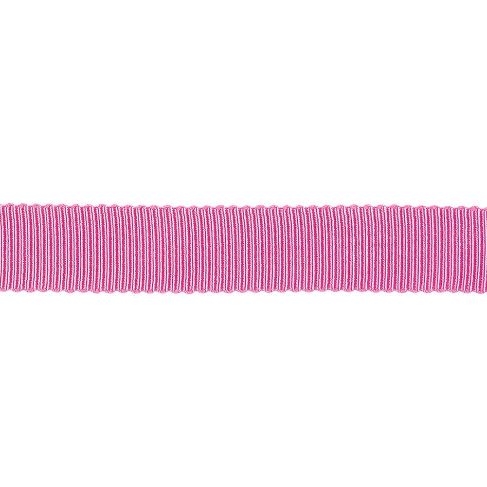 Medium Pink Recycled Polyester Petersham Grosgrain Ribbon - 12mm