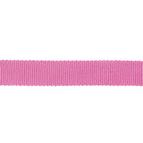 Medium Pink Recycled Polyester Petersham Grosgrain Ribbon - 12mm